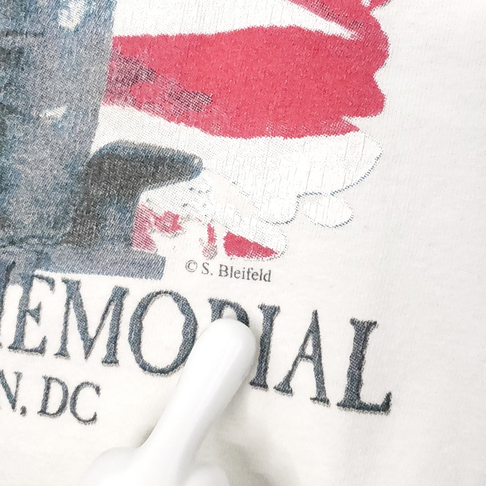 Vintage The Lone Sailor United States Navy Memorial Washington DC T-shirt - Picture 6 of 10